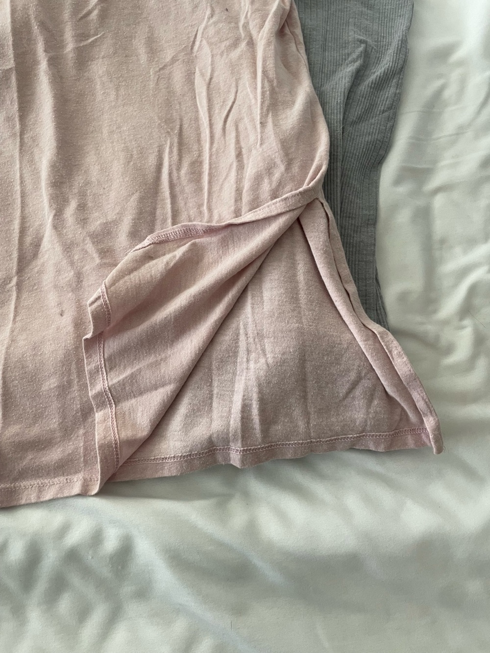 Victoria's Secret pink graphic t-shirt and grey ribbed leggings set size M - Picture 6 of 7